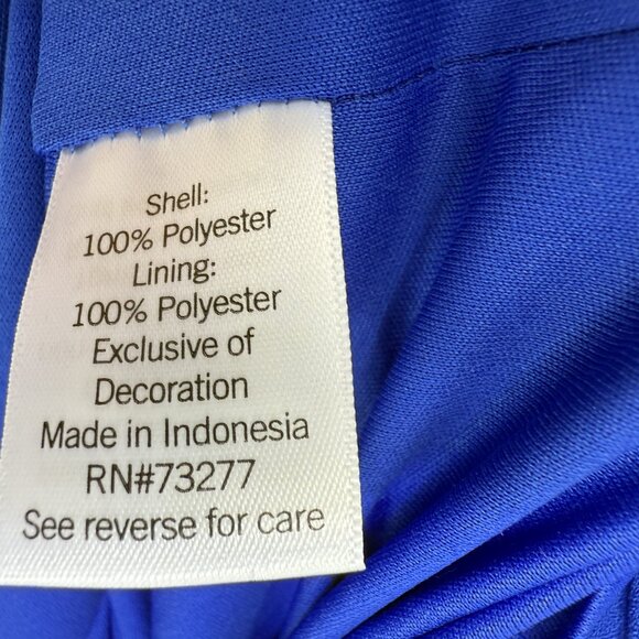 Nine West Royal Blue Sleeveless Collared Dress - Picture 2 of 5